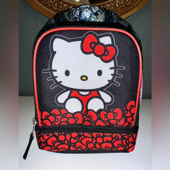 Hello Kitty Double Compartment Lunch Bag NWT - Picture 1 of 8